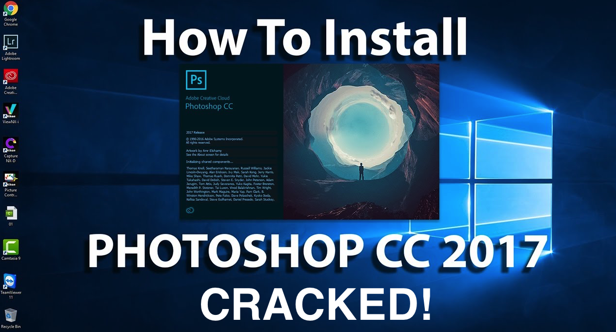 how to install adobe photoshop with crack